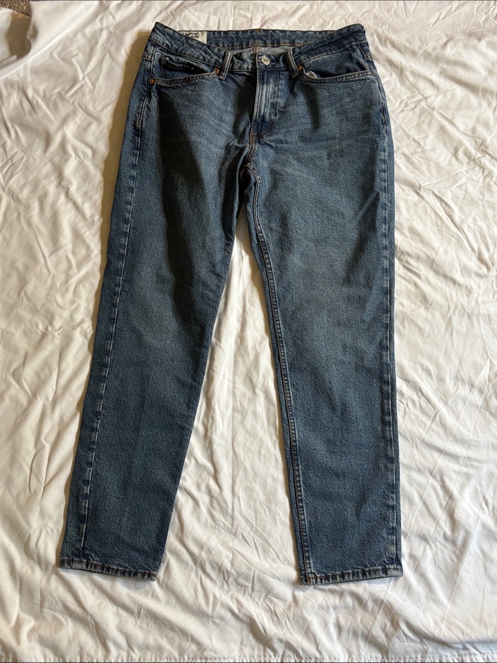 H&M Men's Dark Blue Slim Straight Jeans
